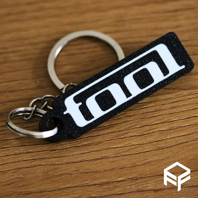 tool band keychain remixed by ff3dmakes art 2d 3d print model - Mito3D