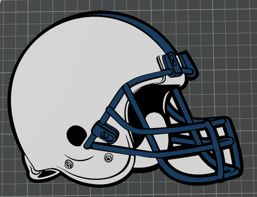 dallas cowboys helmet - ams ready by ben hobby & diy sport outdoors football multicolour america 3d print model - Mito3D