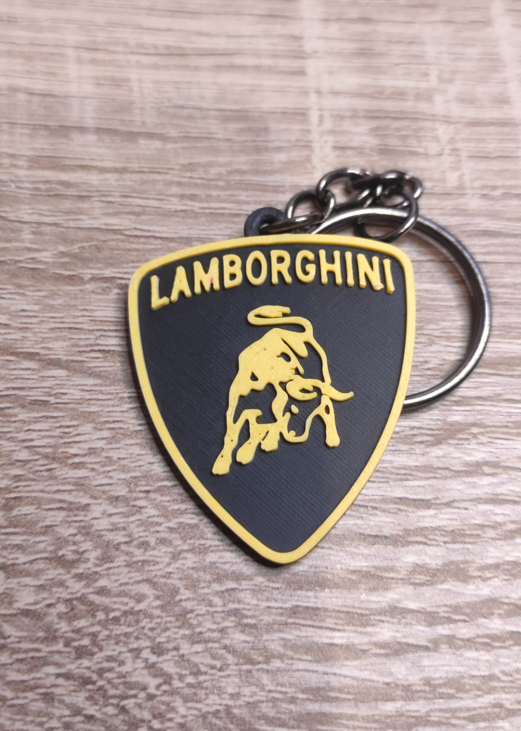 lamborghini schlüsselbund by carlson kunst zeichen logos lambo schlüssel wagen logo schlüsselringe schlüsselring zubehörteil schlüsselanhängerauto 3D print model - Mito3D