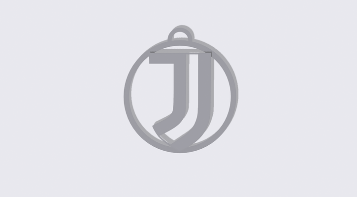 juventus llavero by hacha 3 arte señales logos fútbol logo 3d print model - Mito3D