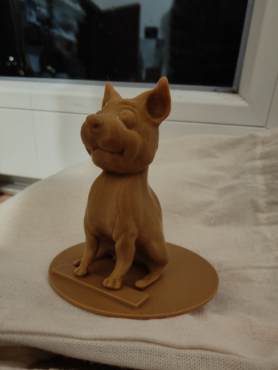 lindo escritorio perro by forest87 arte esculturas esculpir cachorros perrito amigo niños juguete 3d print model - Mito3D