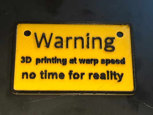 warning sign by jav-3d art signs & logos star trek warp reality 3d print model - Mito3D