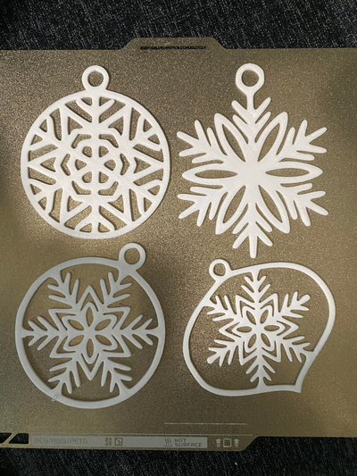 snowflake ornament pack by svest1466 art 2d collection decoration christmas 3d print model - Mito3D