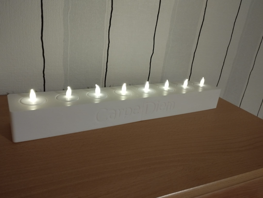led vela soporte candelero nder by casa decoración velas staender cabestro porta palo 3d print model - Mito3D