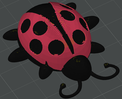 ladybug remixed by bruno2021s toys & games 3d print model - Mito3D
