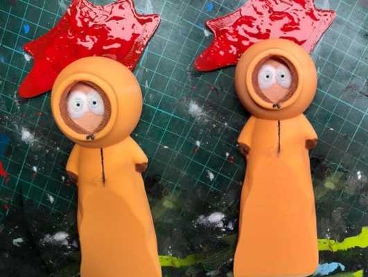 squeezed kenny doorstopper by 3dprintnovesia household house models southpark 3d print model - Mito3D