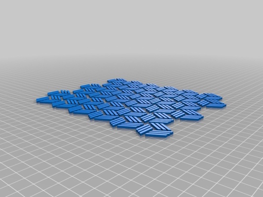 stripe hexa on stoff by 3dprintnovesia mode modelle sechseckig hexagon flexibel gitter biegen streifen thingiverse printonfabric gittergewebe 3dfashion hexa 3dfabric 3d print model - Mito3D