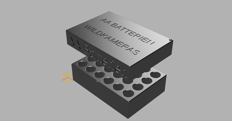 bateria caixa aa 24 pcs by bernardo haba passatempo faça esporte ar livre caixa pilhas 3d print model - Mito3D
