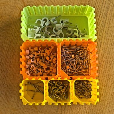 entrelaçado empilhável recipientes v2 vaso modo remixado by morrolan ferramentas organizadores recipiente espiral 3d print model - Mito3D