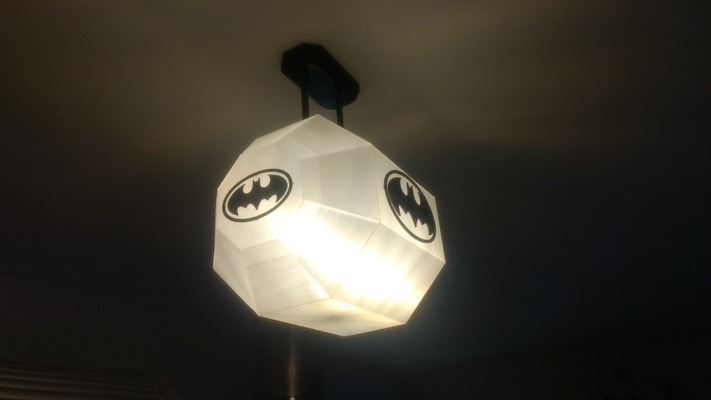 niños batman lámpara by comadreja pasatiempo bricolaje diy electrónica ligero led luces encendiendo luz thingiverse batmanlogo lámpara led 3d print model - Mito3D