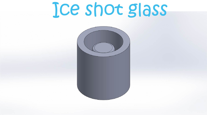 ice shot glass by dieggs household house models shotglass 3d print model - Mito3D