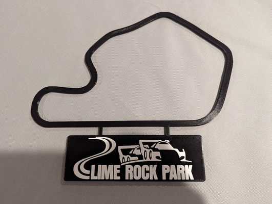 lima rock parque pista mapa placa nombre pared arte by dakjones82 modelos carrera contorno 3d print model - Mito3D