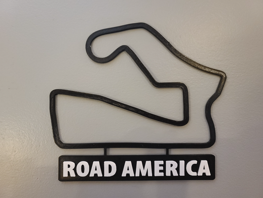 carretera america pista mapa placa nombre pared arte by dakjones82 modelos carrera carreras contorno 3d print model - Mito3D
