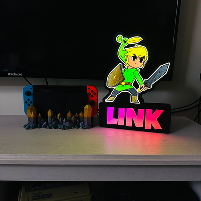 link zelda by smart3d gabriel gomes household decor nintendo led light bar box switch setup gamer gaming 3d print model - Mito3D