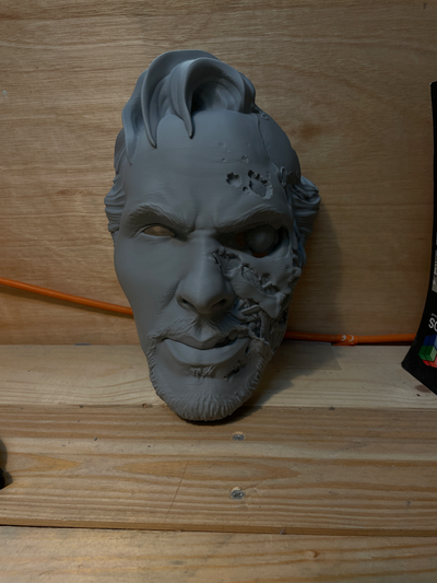 garip zombi by huni sahne cosplays maskeler kasklar maske cadılar bayramı hayret 3d print model - Mito3D