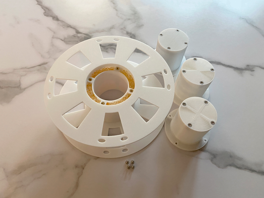 reusable ams lite spool system by cwills75 3d printer accessories bambu desiccant weight weighted 3d print model - Mito3D