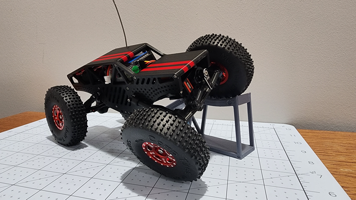 tremblement châssis v2 scx24 by depep1 loisir diy rc axial voiture robot d'exploration 3d print model - Mito3D