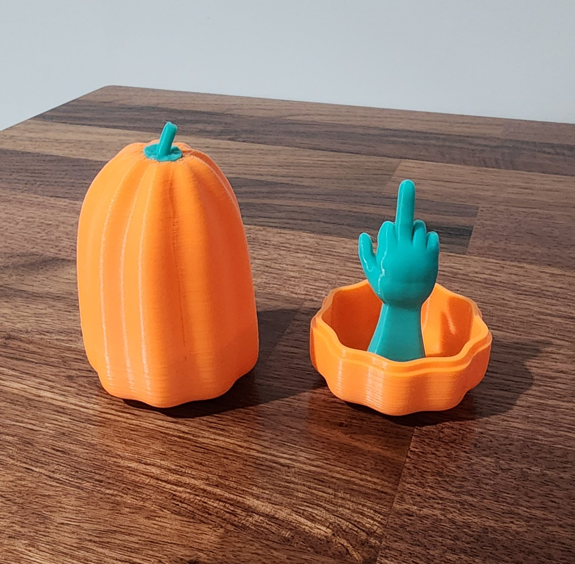 medio dedo calabaza by depep1 juguetes juegos víspera santos 3D print model - Mito3D