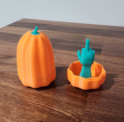 medio dedo calabaza by depep1 juguetes juegos víspera santos 3d print model - Mito3D