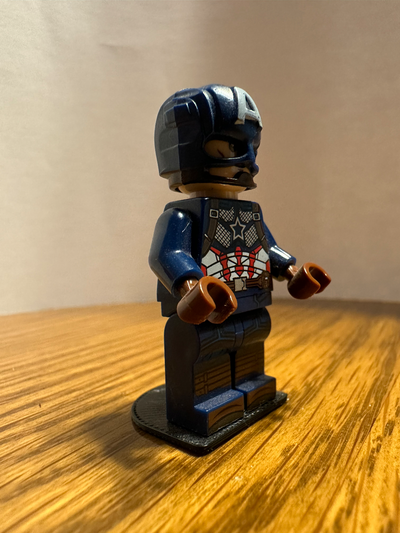 lego şekil temel tabak by harley3d hobi kendin yap bacak şekli adam lego tabanı standı figür 3d print model - Mito3D