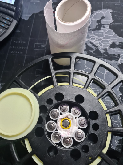spool lids by diy beyond 3d hobby & electronics lid cover ams weight anti lift skip simple fast 3d print model - Mito3D