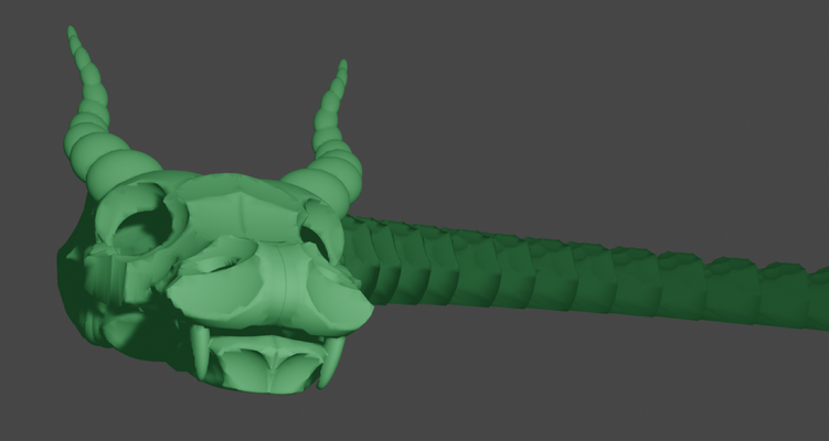 articulated dragon by jake m miniatures creatures creature cool moveable toy school fun play decoration blender tinker tinkercad articulation bones bony fortnite dragons thank 3d print model - Mito3D