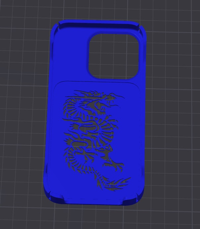 iphone 15 pro dragon case by yuro3d fashion models 3d print model - Mito3D