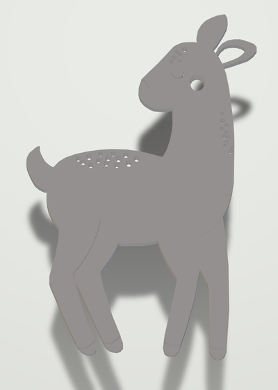 cervo by petrisot3 domestico arredamento 3d print model - Mito3D