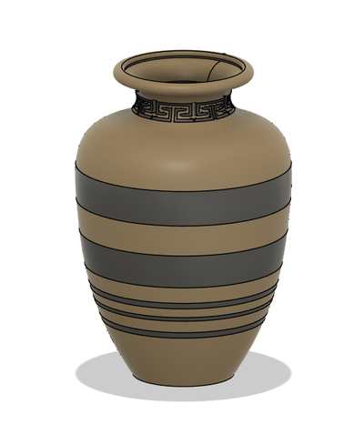römisch vase by 3d ausrüstung lösung haushalt dekor krug topf schiff uralt alte zivilisationen antike kultur geschichte zuhause haus blume kunst design 3d print model - Mito3D