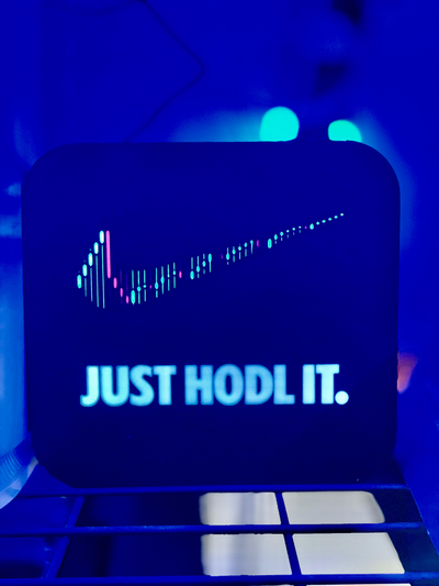 hodl it light box by yasoos household office crypto stocks market cryptocurrency ams boxes 3d print model - Mito3D