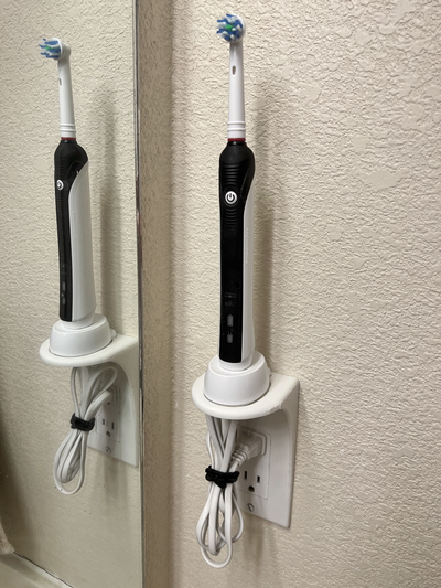 luz interruptor cobrir bainha escova dente carregador estante by concha vale casa modelos prato 3d print model - Mito3D