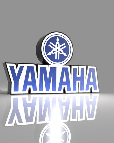 yamaha led lámpara by dinero 3d arte modelos moto lámpara led motocicleta 3d print model - Mito3D