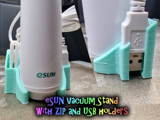 esun vacuum stand by bs 3d print printer accessories holder bs3dprint wall usb 3d print model - Mito3D