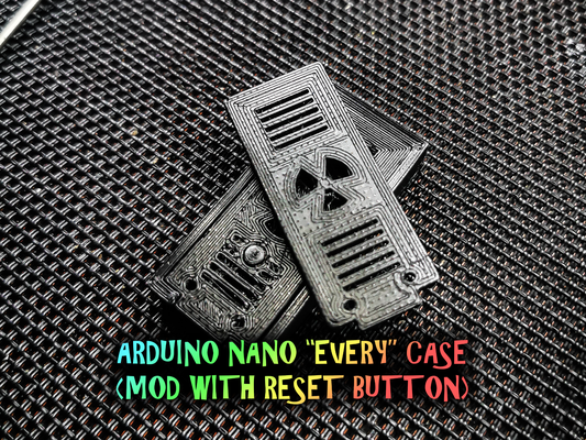 arduino nano caso funda reiniciar botón by bs 3d impresión pasatiempo bricolaje diy electrónica bs3dprint 3d print model - Mito3D