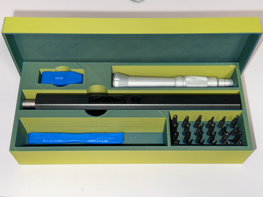 electic screwdriver case by conchulio tools organizers plug tool 3d print model - Mito3D