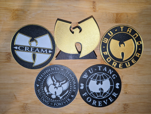 wu tang coasters stand by cruse2382 household decor wu-tang 3d print model - Mito3D