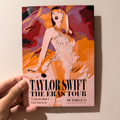 taylor swift's eras tour poster - hueforge print by cyanidesugar art models swift decor wall movie 3d print model - Mito3D