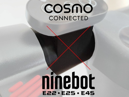 gv - cosmo remote adapter ninebot kickscooter e22 e25 e45 by gatto hobby & diy vehicles thingiverse 3d print model - Mito3D