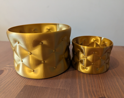 chesterfield canapé texture vase or récipient by ischémie ménage décor 3d print model - Mito3D
