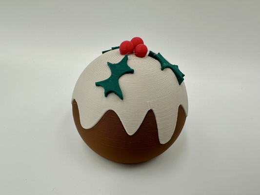 christmas pudding by fyrby additive art sculptures shapr3d christmaspudding 3d print model - Mito3D