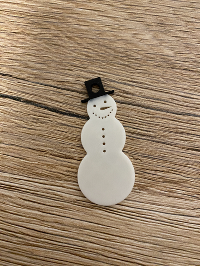 keychain snowman token shopping carts by eli kpp tools gadgets x-mas weihnachten schneemann 3d print model - Mito3D