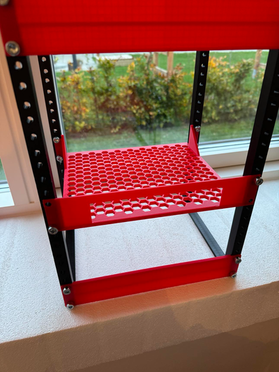 10 pouce serveur grille étagère jensen commutateur remixé by paulsen loisir diy électronique rack 10inch 3d print model - Mito3D