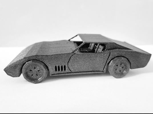 auto mit beweglichen r dern print-in-place by 3designmd toys & games car modell printinplace toy 3d print model - Mito3D