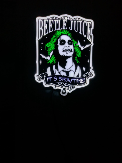 beetlejuice light box by balorfan85 art signs & logos led 3d print model - Mito3D