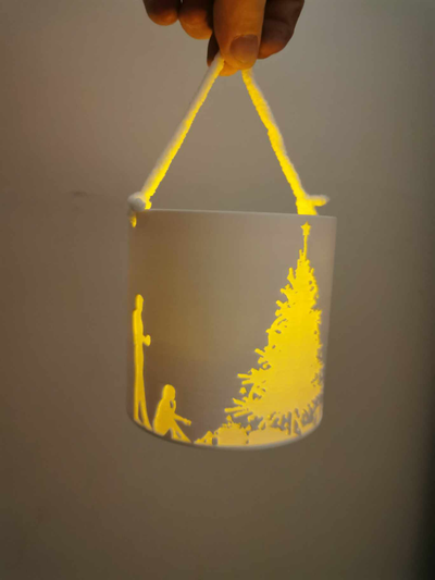 çay ışık noel süs by menzil ayı ev halkı şenlikler 2023 toplamak tealight dekorasyon kış dekor dekorasyonu dış bahçe eğlence aile süsü süsleri baba hediye yılbaşı hediyesi 3d print model - Mito3D