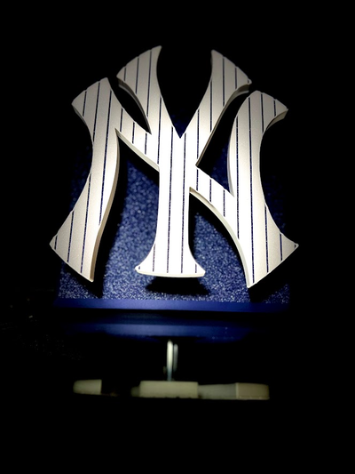 mlb york yankees galleggiante logo cartello by hangardesigns arte segni loghi ny baseball sacco colore multi 3d print model - Mito3D