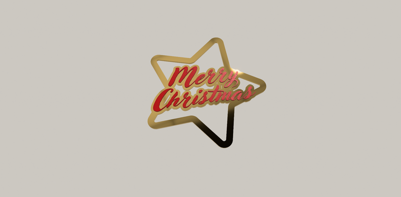 navidad decoración estrella by mario3d casa alegre fiesta 3d print model - Mito3D