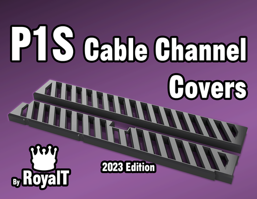 cable channel covers bambu labs p1s 2023 by royalt 3d printer accessories mod cover 3d print model - Mito3D