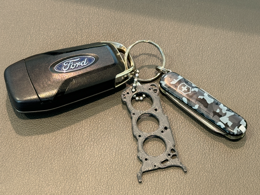 ford v6 27l ecoboost head gasket keychain by tgcreative tools f150 3d print model - Mito3D