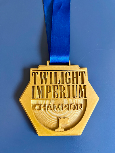 crépuscule imperium médaille by frère jouets jeux planche ti4 jeu trophée gagnant champion 3d print model - Mito3D